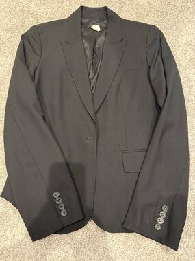 J. Crew Black Women Single-Button Blazer